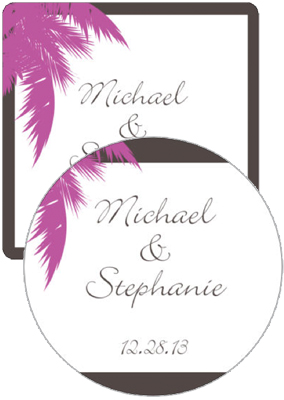 Caribbean Beach Wedding Coasters