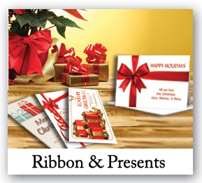 Christmas Presents Ribbons and Bows Cards