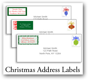 Personalized Christmas Address Labels