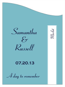 Classic Wine Wedding Labels