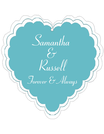 Classical Wedding Favor Tags