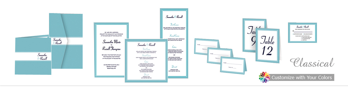 Classical Wedding Invitations