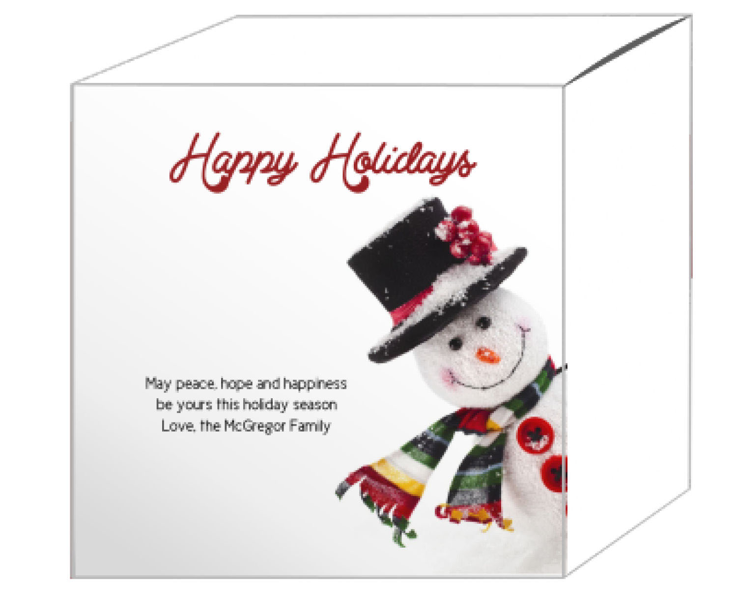 Corner Snowman Christmas Gift Boxes