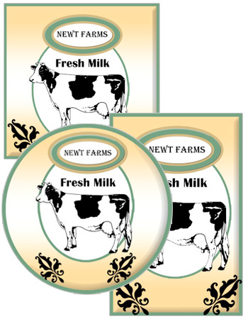 Cow Patch Food and Craft Label