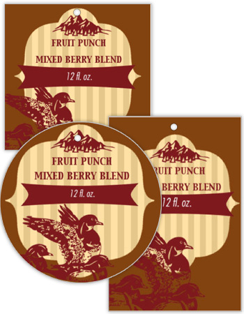 Flying Ducks Canning Favor Tags