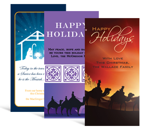 4" x 8" Nativity Holiday Greeting Cards - business style