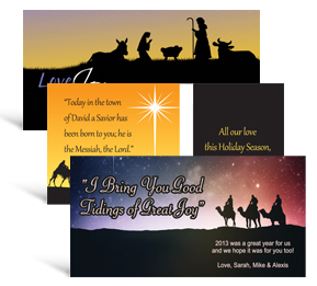 8" x 4" Nativity Holiday Greeting Cards - business style