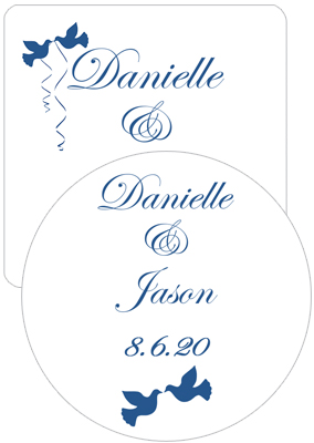 Doves Wedding Coasters