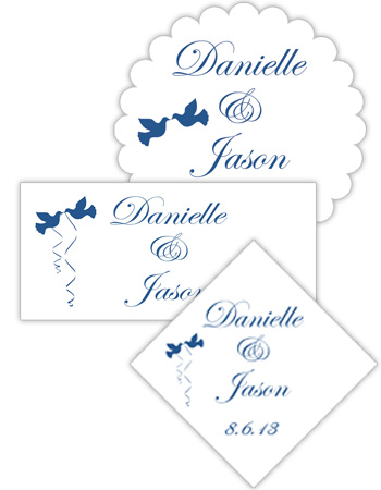 Doves Wedding Labels