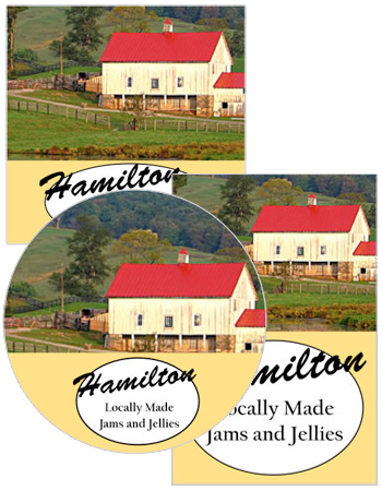 Farm land food and craft label