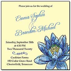 Floral Fairytale Flower Wedding Invitations