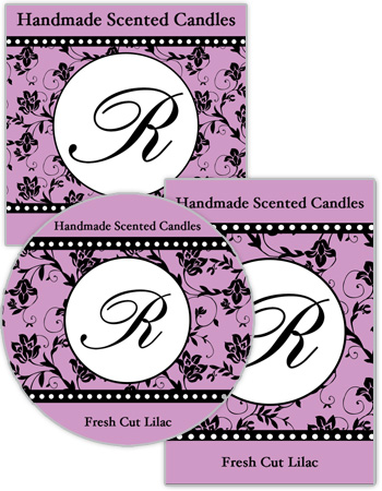 Floralpearls Candle Label