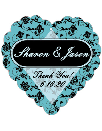 Floral Wedding Favor Tags