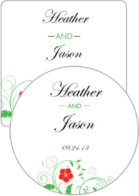 Flowers Wedding Coasters