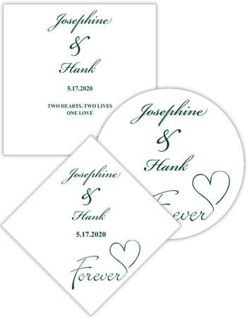 Forever Swirly Wedding Labels