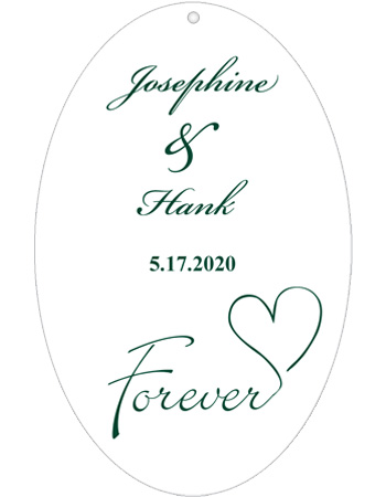 Forever Swirly Wedding Hang Tag