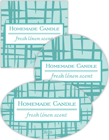 Fresh Linen Candle Labels