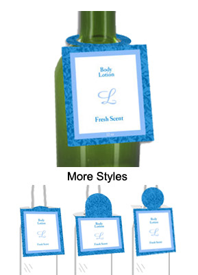 Fresh Scent Body Lotion Bottle Tags