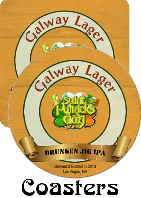 Galway Lager Saint Patrick Day Coasters