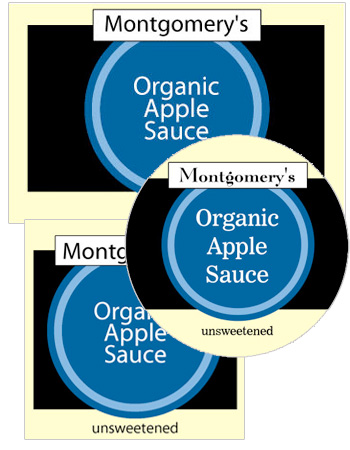 Geometric Food and Craft label