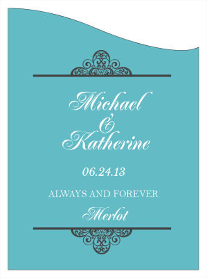 Glamorous Wine Wedding Labels