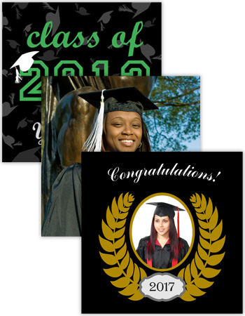 Graduation Square Labels