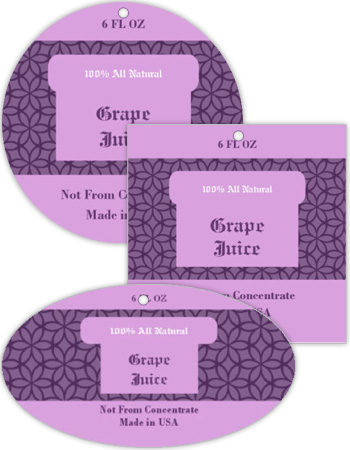 Grape Canning Favor Tag