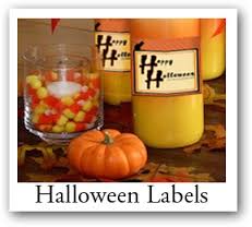 Halloween Labels, personalized Halloween party labels with photo