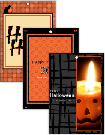 Vertical Rectangle Halloween Hang Tag