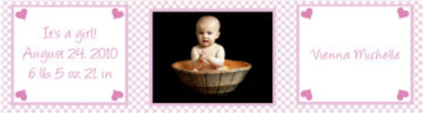 Water Little Love Baby Labels 7x1.875