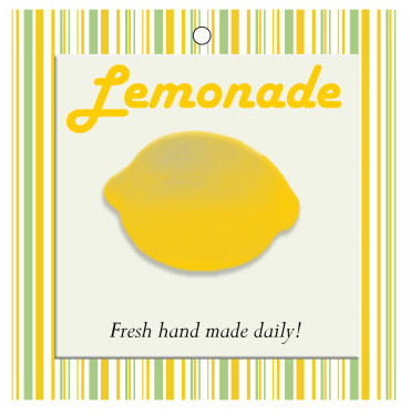 Lemonade Food and Craft Hang Tags