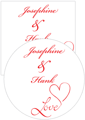 Love Swirly Wedding Coasters