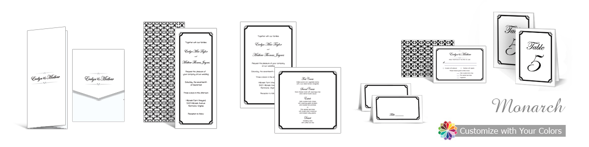 Monarch Wedding Invitations