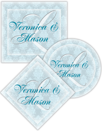 Monogram Wedding Labels