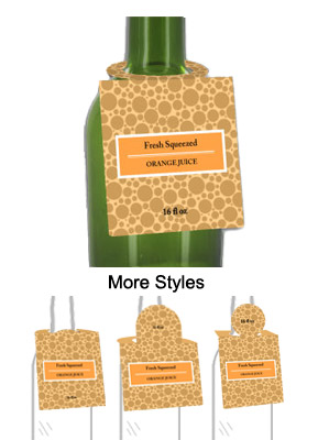 Orange Juice Bottle Tags