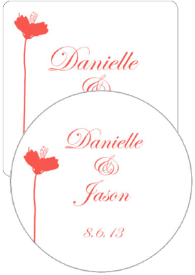 Orchid Wedding Coasters