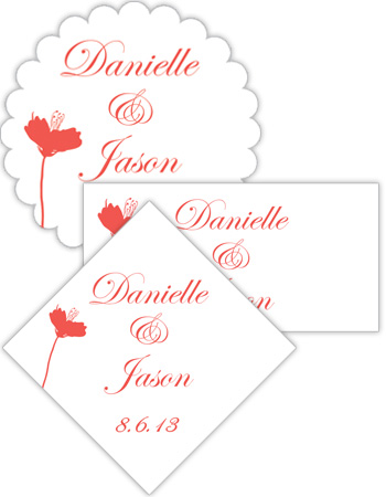 Orchid Wedding Labels