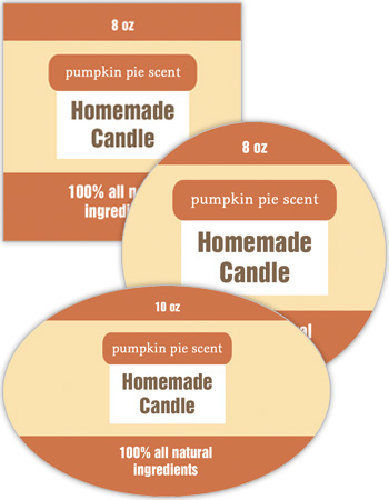 Original CountryCandle Labels