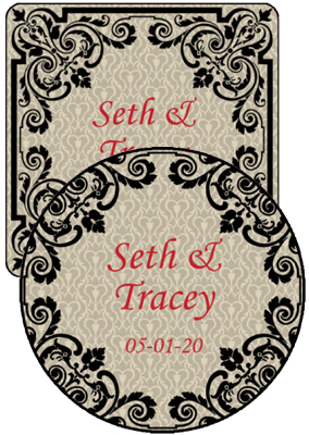 Ornament Wedding Coasters