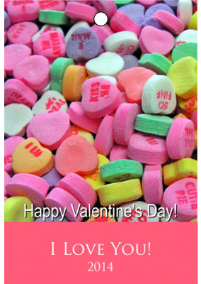 Photo Valentine Hang Tag with Text