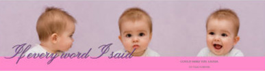 Water Photo Baby Labels With Text