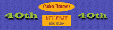 Water Party Time Birthday Labels