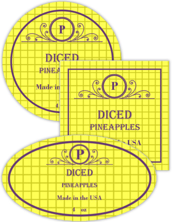 Pineapple Canning Labels