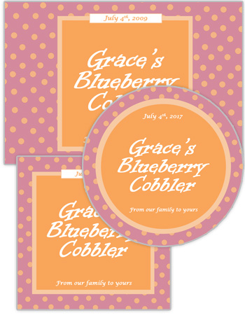 Polka Dot Food and Craft Label