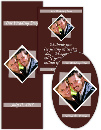 Portrait Wedding Labels