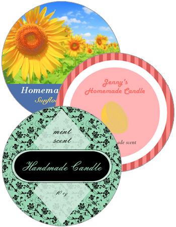 Round Candle Labels