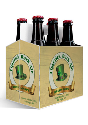 Limerick Dark Ale Saint Patricks Day Six Pack Carriers