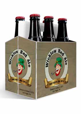 Wicklow Red Ale Saint Patricks Day Six Pack Carriers