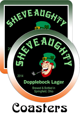 Sheve Aughty Bock Saint Patrick Day Coasters