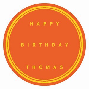Simple Border Birthday Coasters